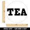 Tea Fun Text Self-Inking Rubber Stamp for Stamping Crafting Planners